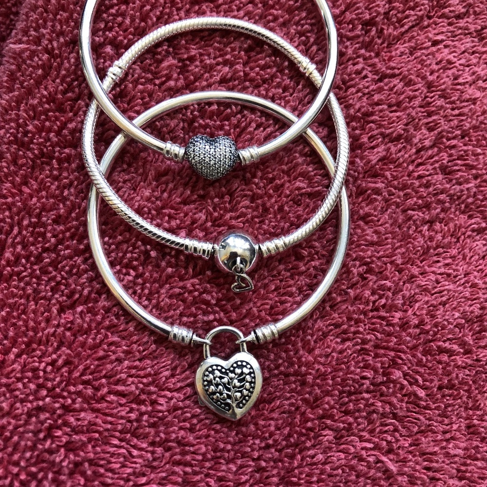 Pandora silver bracelets size 6.7